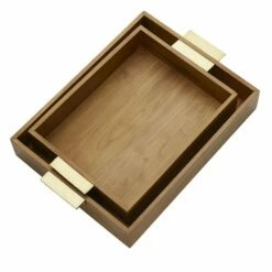 Best deal 🎁 Gourmet Basics® Medina Set of 2 Wood Trays 😉 -Mikasa Sales 2023 medina set of 2 indian elm wood trays 5286831 5