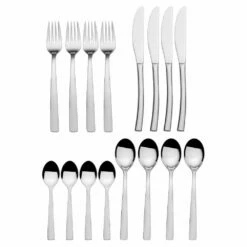 Budget 🎁 Towle® Merion 16 Piece Flatware Set, Service for 4 😍 -Mikasa Sales 2023 merion 16 piece flatware set service for 4 5269808 3