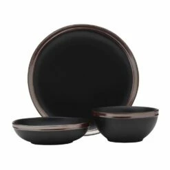 Deals ⌛ Mikasa® Miller Black 12 Piece Dinnerware Set, Service for 4 ⌛ 15 Deals ⌛ Mikasa® Miller Black 12 Piece Dinnerware Set, Service for 4 ⌛ -Mikasa Sales 2023 miller black 12 piece dinnerware set service for 4 5294097 7