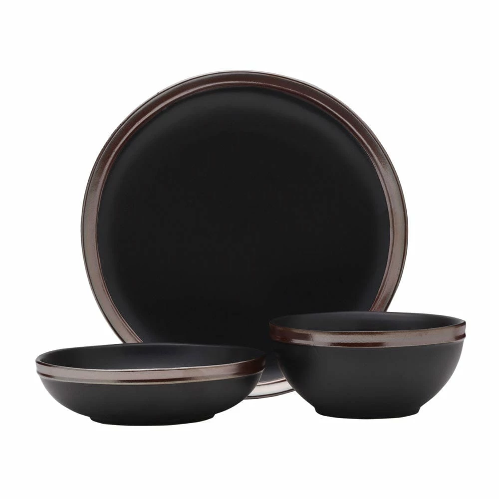 Deals ⌛ Mikasa® Miller Black 12 Piece Dinnerware Set, Service for 4 ⌛ 9 Deals ⌛ Mikasa® Miller Black 12 Piece Dinnerware Set, Service for 4 ⌛ - Image 7