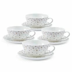 Discount 🧨 Mikasa® Millie Gold Set of 4 Cups and Saucers 🎉