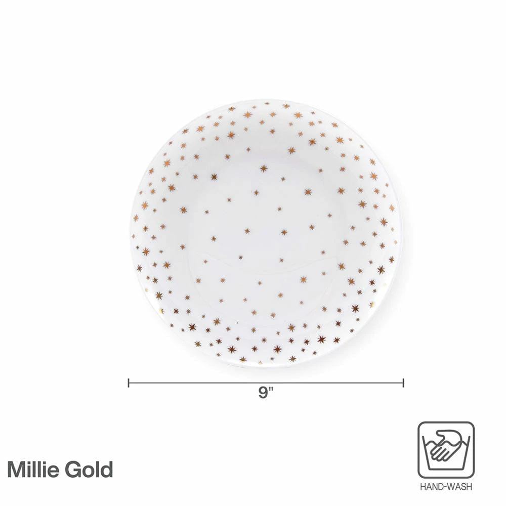 Outlet 😍 Mikasa® Millie Gold Set of 4 Salad Plates 😍 6 Outlet 😍 Mikasa® Millie Gold Set of 4 Salad Plates 😍 - Image 4