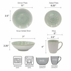 Coupon 😍 Mikasa® Mira 16 Piece Dinnerware Set, Service for 4 🔥 -Mikasa Sales 2023 mira 16 piece dinnerware set service for 4 5280617 9