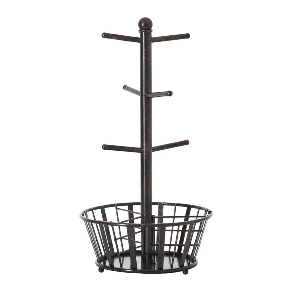 Best Sale 👏 Gourmet Basics® Mug Tree Stand with Basket ✨ 5 Best Sale 👏 Gourmet Basics® Mug Tree Stand with Basket ✨ - Image 3