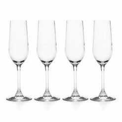 Brand new 🎁 Mikasa® Napoli Set of 4 Flute Glasses 👍