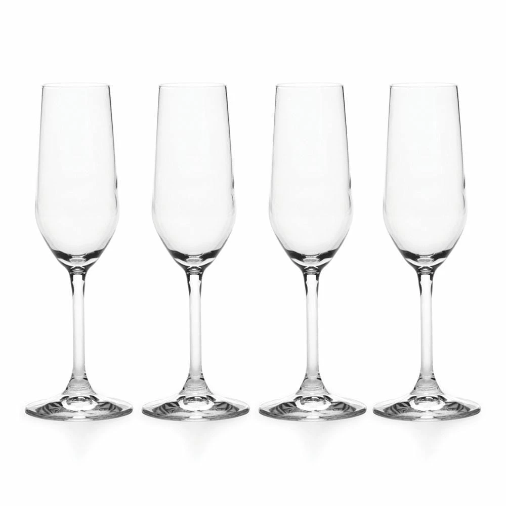 Brand new 🎁 Mikasa® Napoli Set of 4 Flute Glasses 👍 3 Brand new 🎁 Mikasa® Napoli Set of 4 Flute Glasses 👍