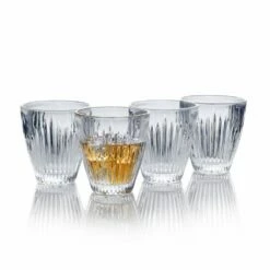 Best Sale 👍 Mikasa® Parkside Set of 4 Double Old Fashioned Whiskey Glasses 💯