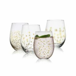 Buy ⌛ Mikasa® Party Set of 4 Stemless Wine Glasses 🛒