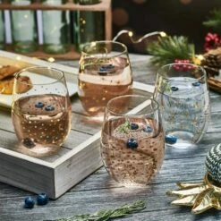 Buy ⌛ Mikasa® Party Set of 4 Stemless Wine Glasses 🛒 -Mikasa Sales 2023 party set of 4 stemless wine glasses 5294201 3