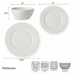 Outlet 🧨 Mikasa® Patterson Vegan Bone 12 Piece Dinnerware Set, Service for 4 🤩 13 Outlet 🧨 Mikasa® Patterson Vegan Bone 12 Piece Dinnerware Set, Service for 4 🤩 -Mikasa Sales 2023 patterson vegan bone 12 piece dinnerware set service for 4 5296862 4