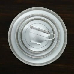 Outlet ⭐ Mikasa® Platinum Crown 40 Piece Dinnerware Set, Service for 8 🤩 -Mikasa Sales 2023 platinum crown 40 piece dinnerware set service for 8 5224199 4