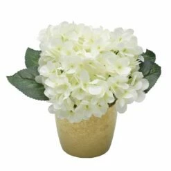 Promo 🌟 Mikasa® 8 Inch Faux Hydrangea In Ceramic Pot ⌛