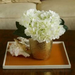 Promo 🌟 Mikasa® 8 Inch Faux Hydrangea In Ceramic Pot ⌛ -Mikasa Sales 2023 realistic faux hydrangea in ceramic pot 8 inch 5263935 3