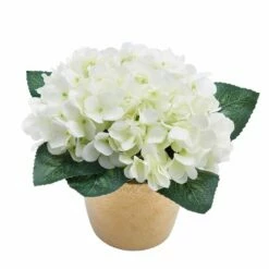 Promo 🌟 Mikasa® 8 Inch Faux Hydrangea In Ceramic Pot ⌛ -Mikasa Sales 2023 realistic faux hydrangea in ceramic pot 8 inch 5263935 5