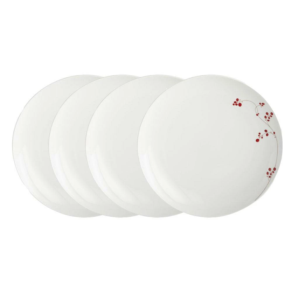 Promo 🌟 Gourmet Basics® Red Berries Set of 4 Dinner Plates 🎁 3 Promo 🌟 Gourmet Basics® Red Berries Set of 4 Dinner Plates 🎁