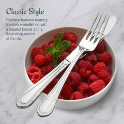 New 🛒 Mikasa® Regent Bead 65 Piece Flatware Set, Service for 12 💯 13 New 🛒 Mikasa® Regent Bead 65 Piece Flatware Set, Service for 12 💯 -Mikasa Sales 2023 regent bead 65 piece flatware set service for 12 5081086 6