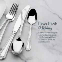 New 🛒 Mikasa® Regent Bead 65 Piece Flatware Set, Service for 12 💯 14 New 🛒 Mikasa® Regent Bead 65 Piece Flatware Set, Service for 12 💯 -Mikasa Sales 2023 regent bead 65 piece flatware set service for 12 5081086 8