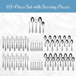New 🛒 Mikasa® Regent Bead 65 Piece Flatware Set, Service for 12 💯 15 New 🛒 Mikasa® Regent Bead 65 Piece Flatware Set, Service for 12 💯 -Mikasa Sales 2023 regent bead 65 piece flatware set service for 12 5081086 9