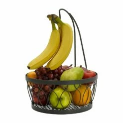 Budget ⭐ Gourmet Basics® Rustic Farmstand Fruit Basket with Banana Hook ❤️