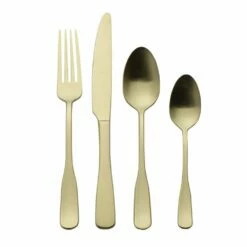 Cheap 👏 Mikasa® Satin Champagne Landyn 16 Piece Flatware Set, Service for 4 😀