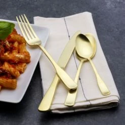 Cheap 👏 Mikasa® Satin Champagne Landyn 16 Piece Flatware Set, Service for 4 😀 -Mikasa Sales 2023 satin champagne landyn 16 piece flatware set service for 4 5287012 3