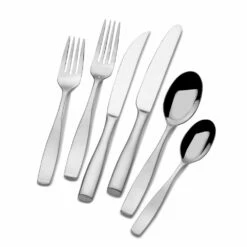 Deals 😀 Mikasa® Satin Loft 75 Piece Flatware Set, Service for 12 ⌛