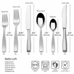 Deals 😀 Mikasa® Satin Loft 75 Piece Flatware Set, Service for 12 ⌛ -Mikasa Sales 2023 satin loft 75 piece flatware set service for 12 5125924 5