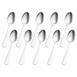 Cheap ✨ Gourmet Basics® Satin Symmetry Set Of 10 Dinner Spoons 🎁