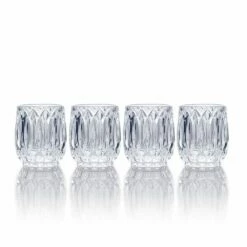 Best deal 😍 Mikasa® Saxon Set of 4 Double Old Fashioned Whiskey Glasses 🥰