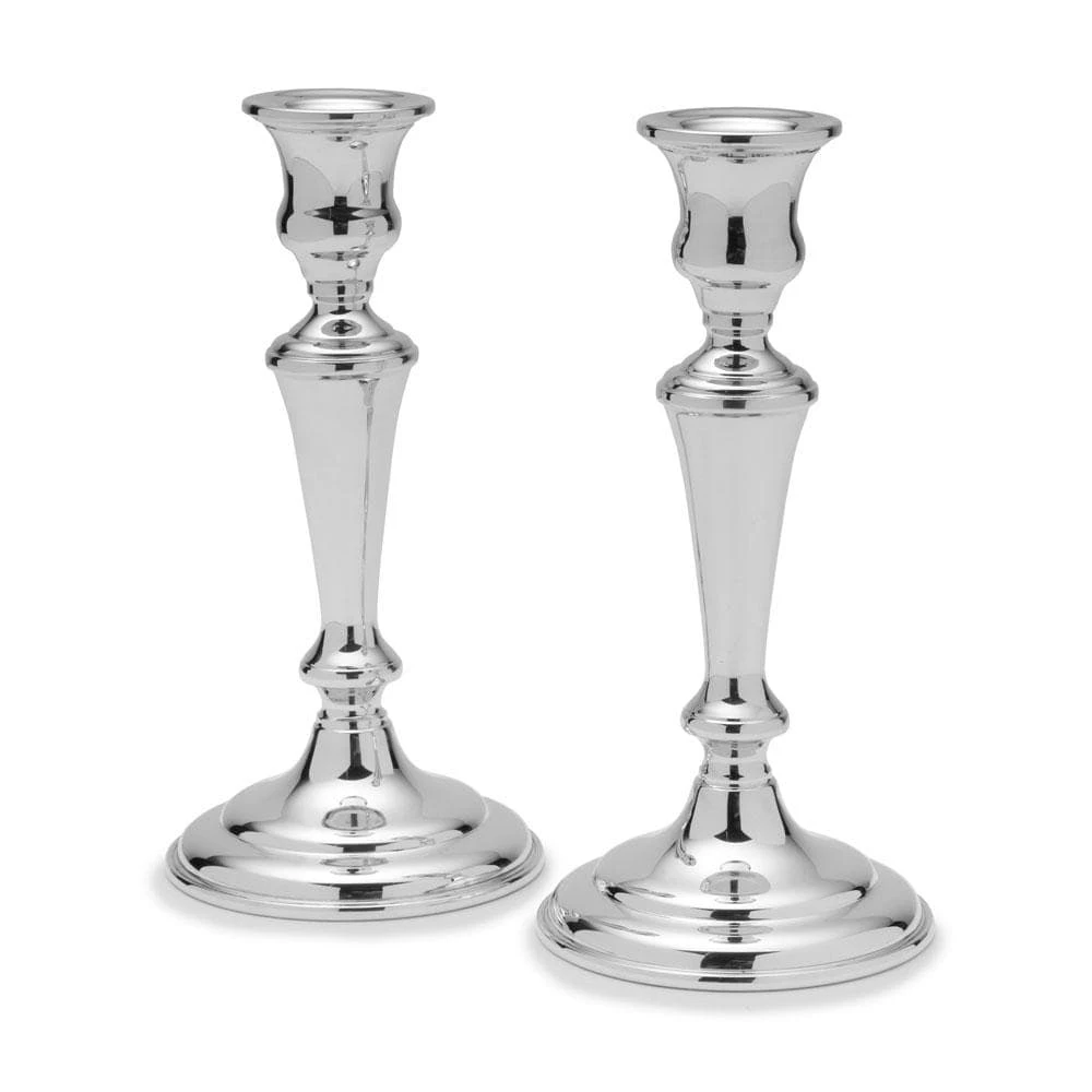 New 😉 Empire Silver™ Set of 2 Large Pewter Candlesticks 🛒 3 New 😉 Empire Silver™ Set of 2 Large Pewter Candlesticks 🛒