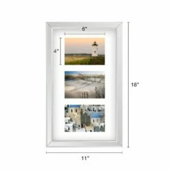 Brand new ✔️ Mikasa® Silver Mirror 3 Openings Collage Floating Gallery Frame 🎁 -Mikasa Sales 2023 silver mirror 3 openings collage floating gallery frame 5270992 4