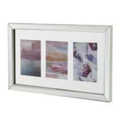Brand new ✔️ Mikasa® Silver Mirror 3 Openings Collage Floating Gallery Frame 🎁 -Mikasa Sales 2023 silver mirror 3 openings collage floating gallery frame 5270992 5