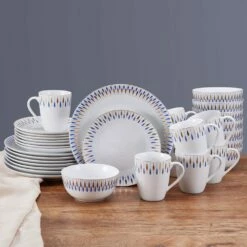 Coupon ⭐ Mikasa® Starburst Blue 32 Piece Dinnerware Set, Service for 8 🎁 -Mikasa Sales 2023 starburst blue 32 piece dinnerware set service for 8 5289083 2