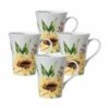 Hot Sale 😀 Mikasa® Sunflower Set of 4 Mugs 🔔 -Mikasa Sales 2023 sunflower set of 4 mugs K45285887 1