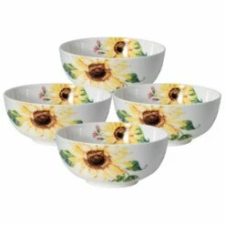Best reviews of 🌟 Mikasa® Sunflower Set of 4 Soup Cereal Bowls 😉