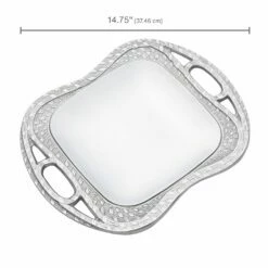 Best deal ⌛ Wilton Armetale® Sweetgrass Medium Square Tray 🥰 -Mikasa Sales 2023 sweetgrass medium square tray 5288969 3