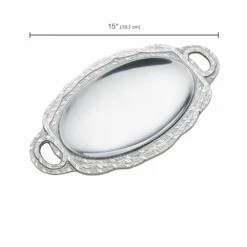 Top 10 🔥 Wilton Armetale® Sweetgrass Small Oval Tray 👏 -Mikasa Sales 2023 sweetgrass small oval tray 5288967 3