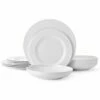 Coupon 🛒 Mikasa® Swirl Bone 12 Piece Dinnerware Set with Pasta Bowls, Service for 4 🥰 -Mikasa Sales 2023 swirl bone 12 piece dinnerware set service for 4 5289381 1