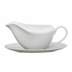 Discount 🛒 Mikasa® Swirl Bone Gravy Boat with Stand ❤️