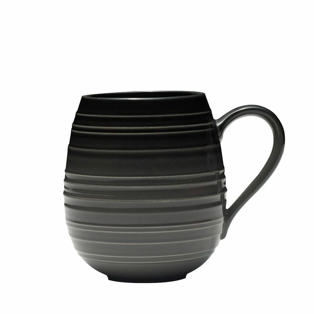Wholesale 🧨 Mikasa® Swirl Black Coupe with Graphite Ombre Accent 16 Piece Dinnerware Set, Service for 4 👍 8 Wholesale 🧨 Mikasa® Swirl Black Coupe with Graphite Ombre Accent 16 Piece Dinnerware Set, Service for 4 👍 - Image 6