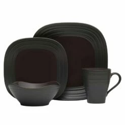 Buy 🎁 Mikasa® Swirl Graphite Square 16 Piece Dinnerware Set, Service for 4 💯 17 Buy 🎁 Mikasa® Swirl Graphite Square 16 Piece Dinnerware Set, Service for 4 💯 -Mikasa Sales 2023 swirl graphite square 16 piece dinnerware set service for 4 5138520 8