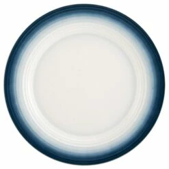 Outlet ✔️ Mikasa® Swirl Ombre Blue Round Platter 💯
