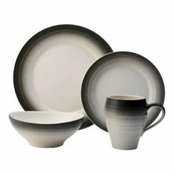 Best reviews of ⌛ Mikasa® Swirl Ombre Graphite 4 Piece Place Setting 🧨