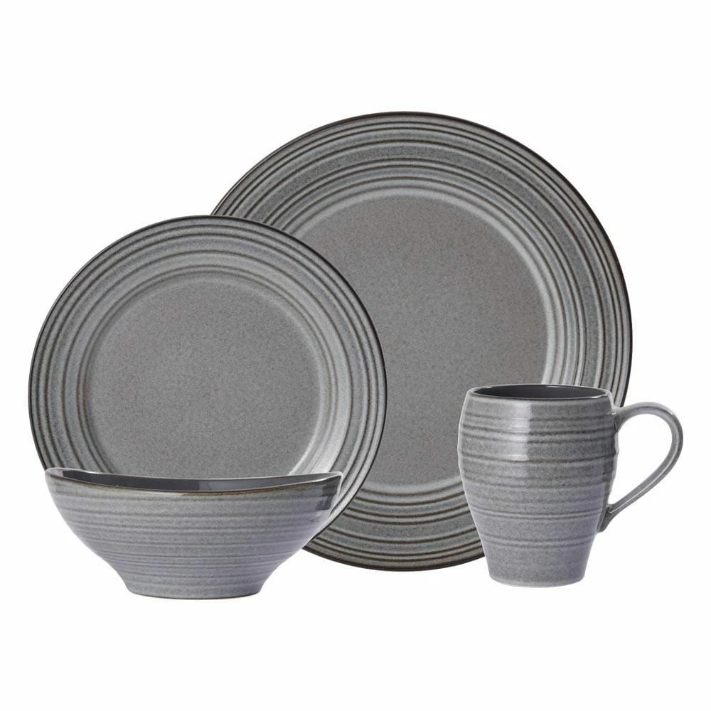 Promo 🔥 Mikasa® Swirl Speckle Graphite 16 Piece Dinnerware Set, Service for 4 🔥 10 Promo 🔥 Mikasa® Swirl Speckle Graphite 16 Piece Dinnerware Set, Service for 4 🔥 - Image 8