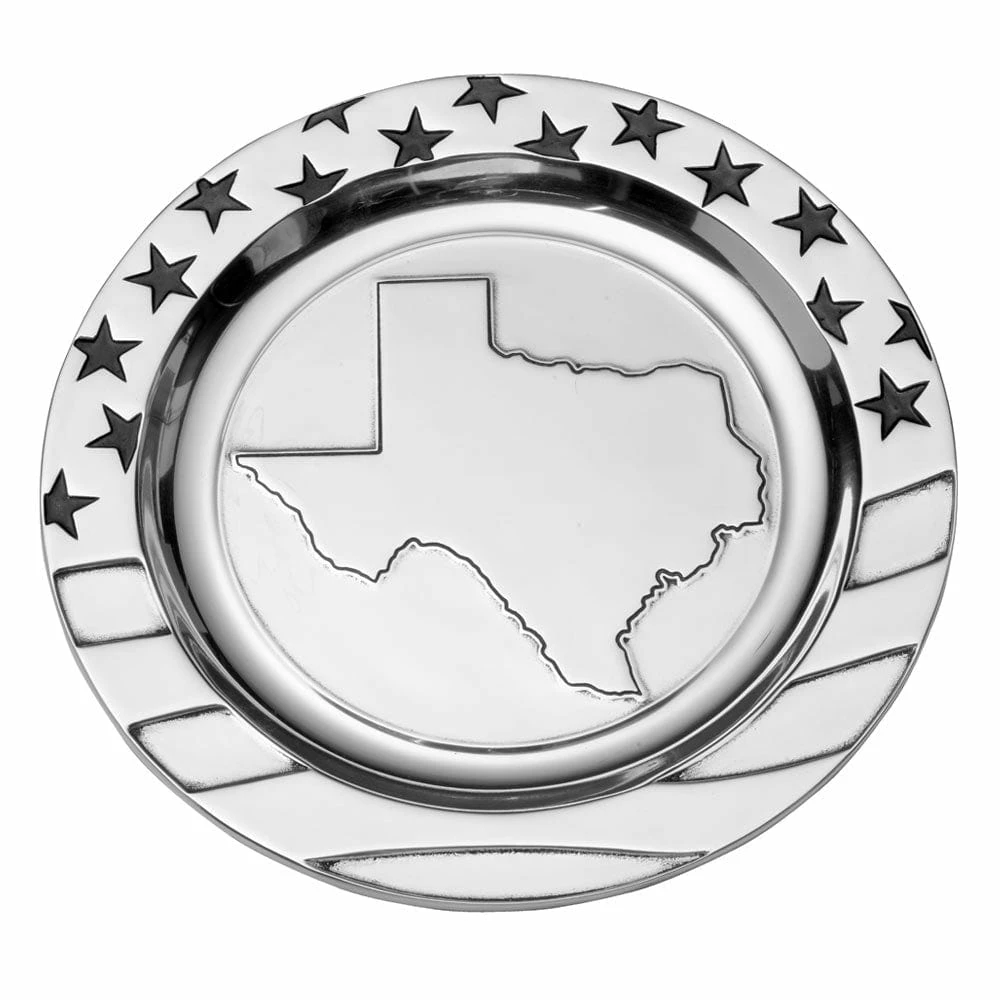 Promo 🧨 Wilton Armetale® Texas Stars and Stripes Large Round Tray 😍 3 Promo 🧨 Wilton Armetale® Texas Stars and Stripes Large Round Tray 😍