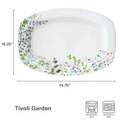 Promo ⌛ Mikasa® Tivoli Garden Rectangular Platter, 14.75 Inch 🎁 -Mikasa Sales 2023 tivoli garden rectangular platter 14 75 inch 5285620 3