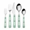 New 🛒 Mikasa® Translucent Green 20 Piece Flatware Set, Service for 4 😀 -Mikasa Sales 2023 translucent green 20 piece flatware set service for 4 5280586 1