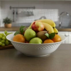 Discount 🎁 Mikasa® Trellis White Flared Vegetable Serve Bowl 👏 -Mikasa Sales 2023 trellis white flared serve bowl 5285632 2