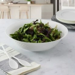 Discount 🎁 Mikasa® Trellis White Flared Vegetable Serve Bowl 👏 -Mikasa Sales 2023 trellis white flared serve bowl 5285632 3