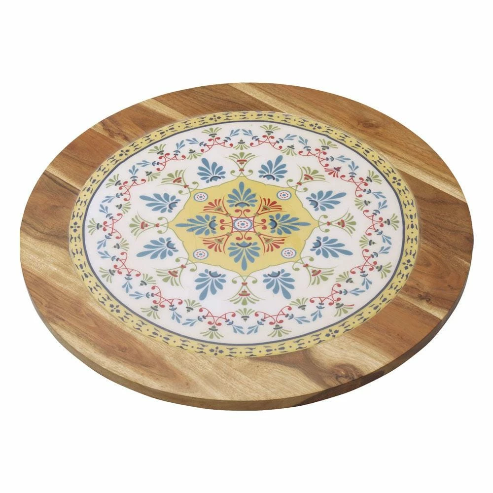Deals ⌛ Gourmet Basics® Vella Lazy Susan Acacia Wood Serve Tray, 18 Inch 🧨 6 Deals ⌛ Gourmet Basics® Vella Lazy Susan Acacia Wood Serve Tray, 18 Inch 🧨 - Image 4
